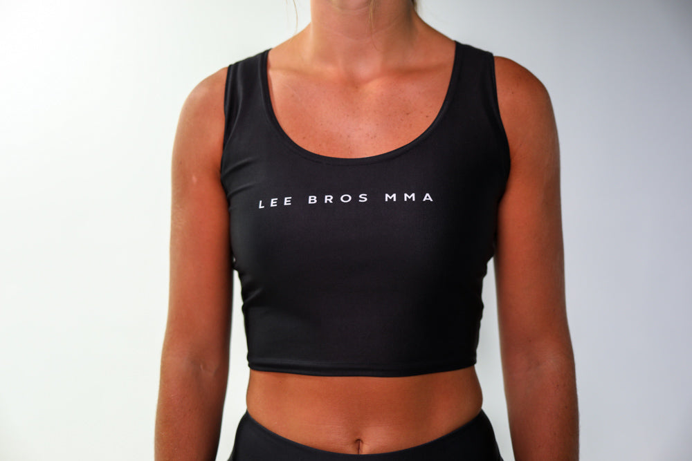 Black Lee Bros MMA Training Crop